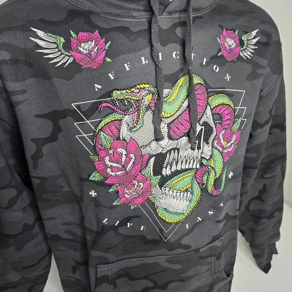 Affliction Men's Black Label Hoodie - Picture 5 of 13